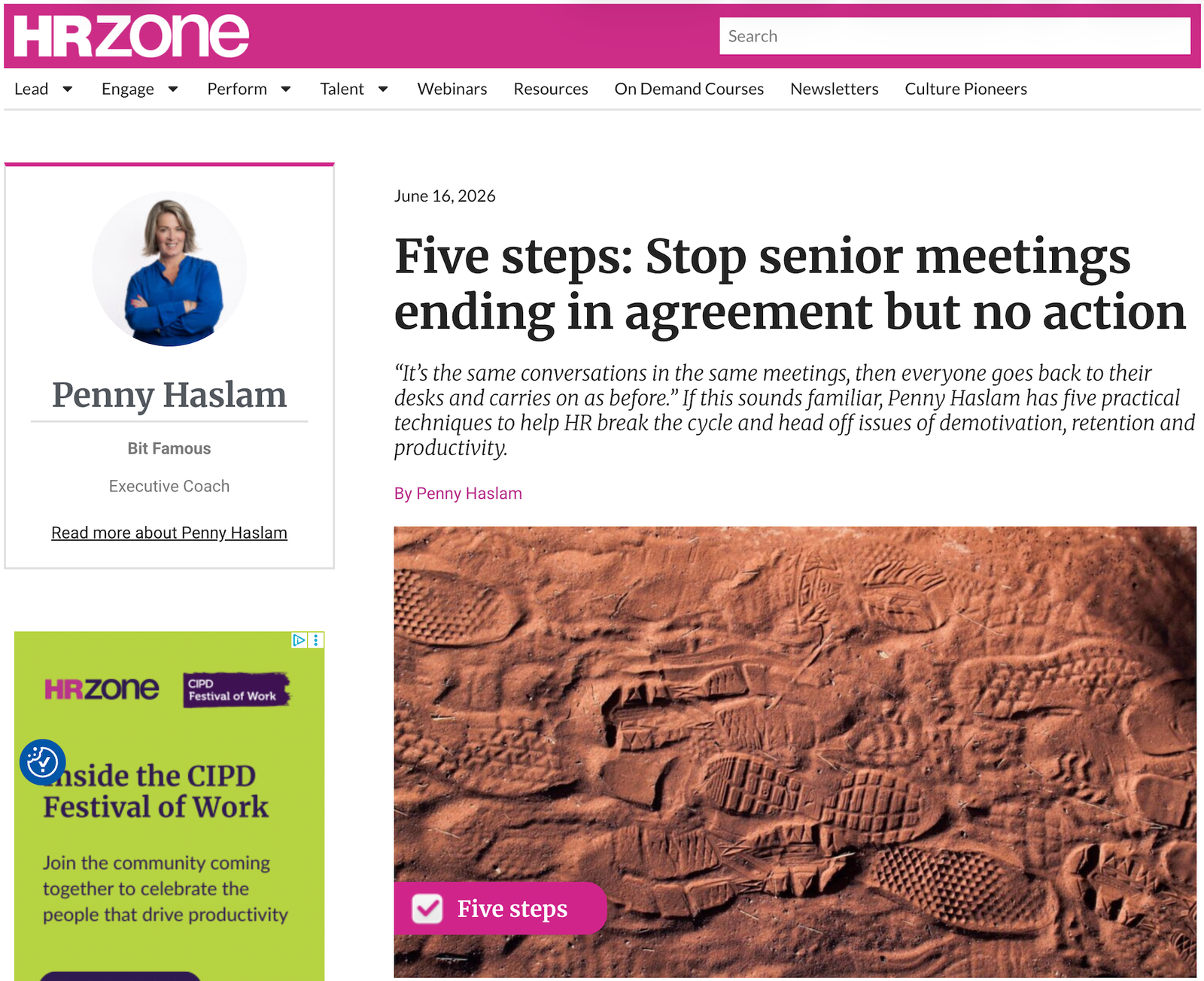 Featured image for “HR Zone – Five steps to stop senior meetings ending in agreement but no action”