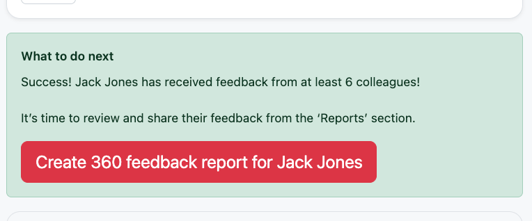 How to get the finalised 360-degree feedback report