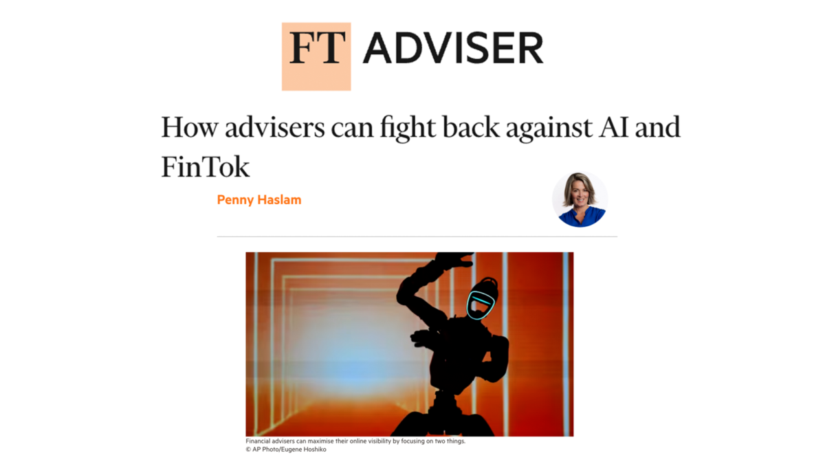 FT-Adviser article Penny Haslam